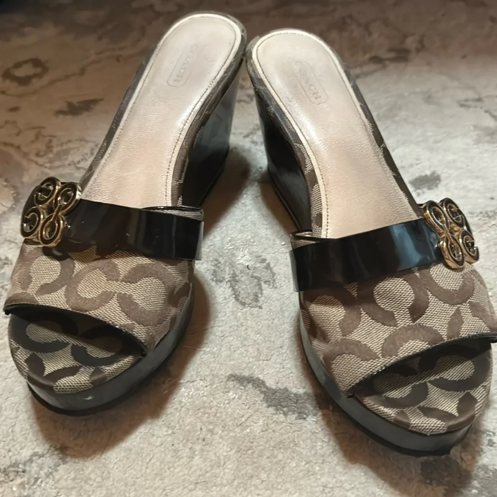 Coach Geri platform sandals - Picture 1 of 10